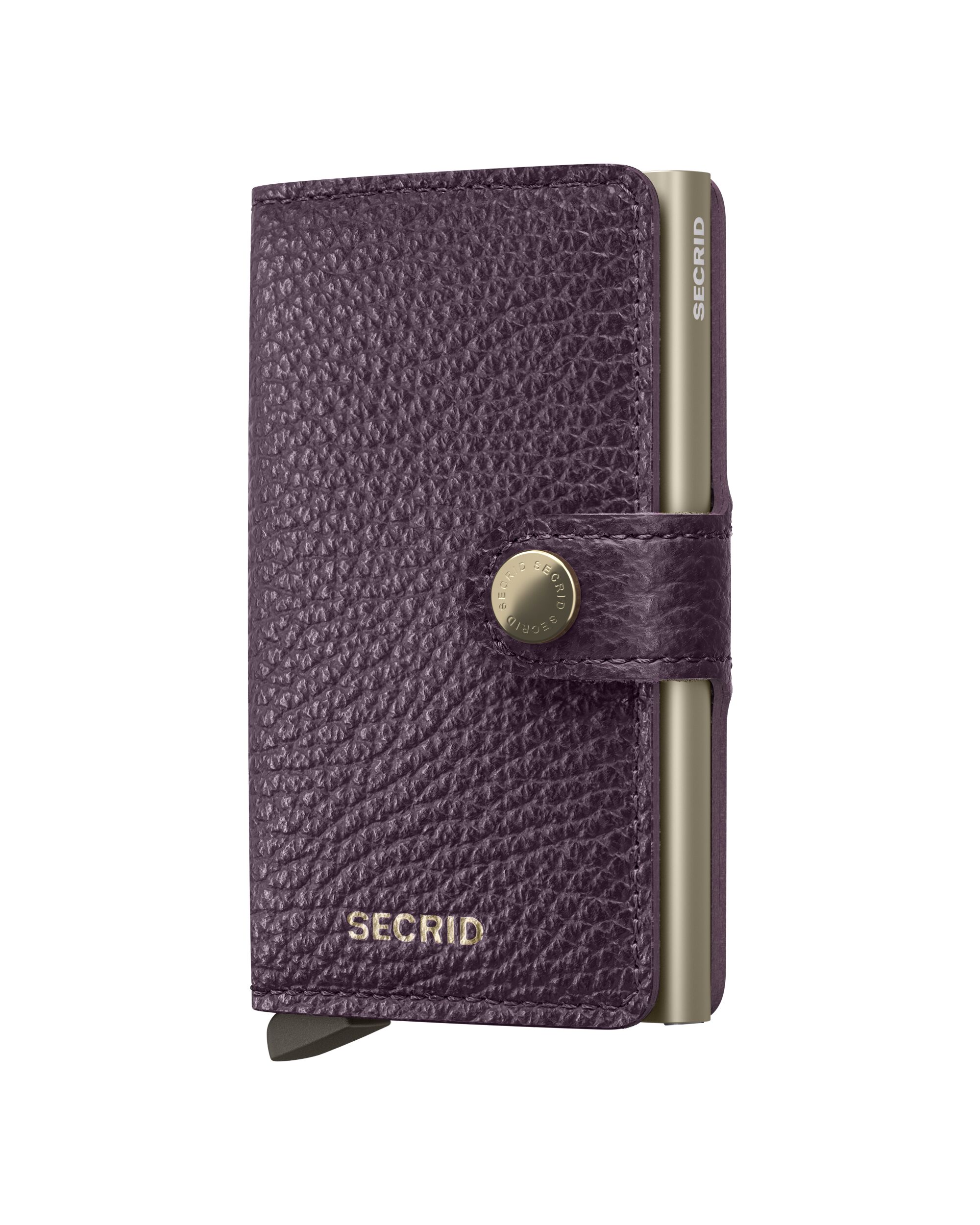 Secrid Miniwallet Pebble Grape – Vorderansicht