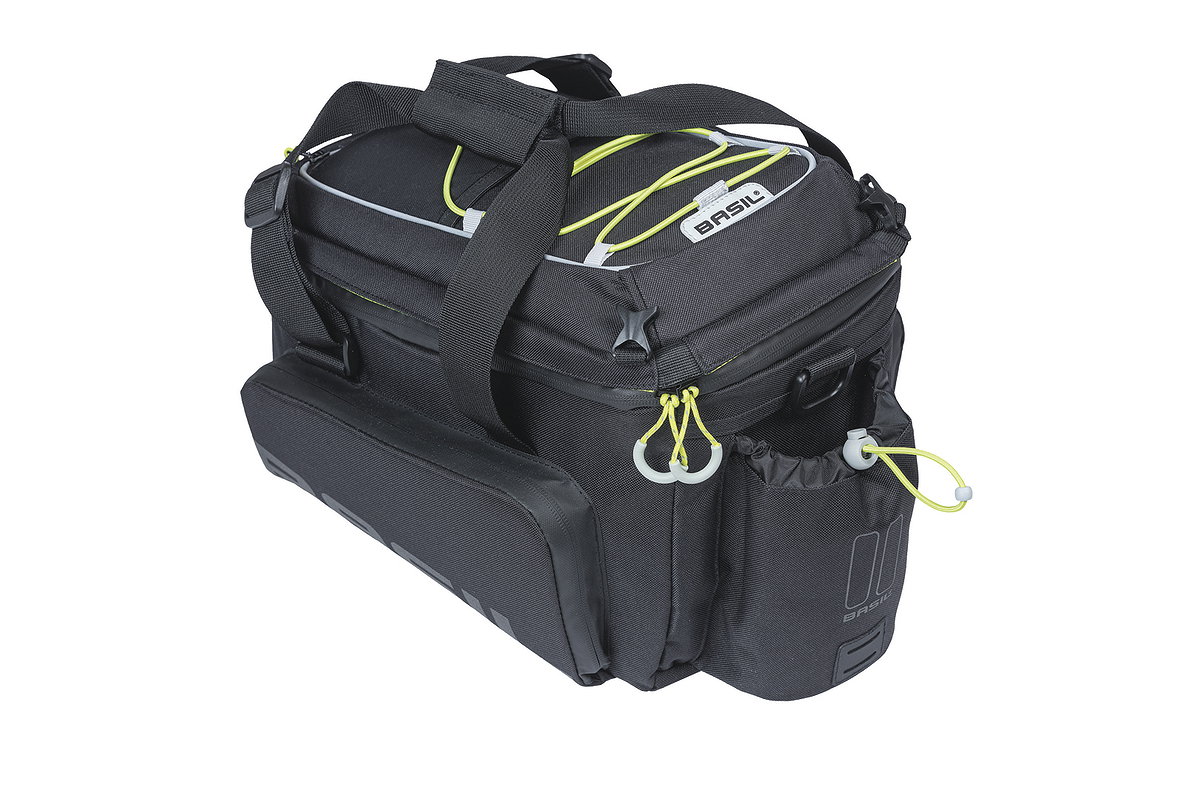 Basil Gepäckträgertasche Miles Trunkbag XL Pro MIK schwarz lime
