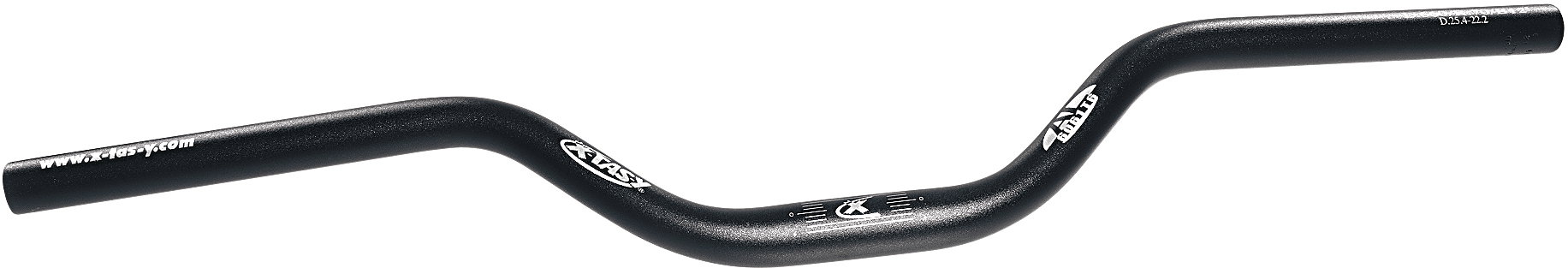 ergotec MTB/ATB Lenker Riser Bar 70 700 mm schwarz sand. 12°/5° 70 mm 25,4 mm