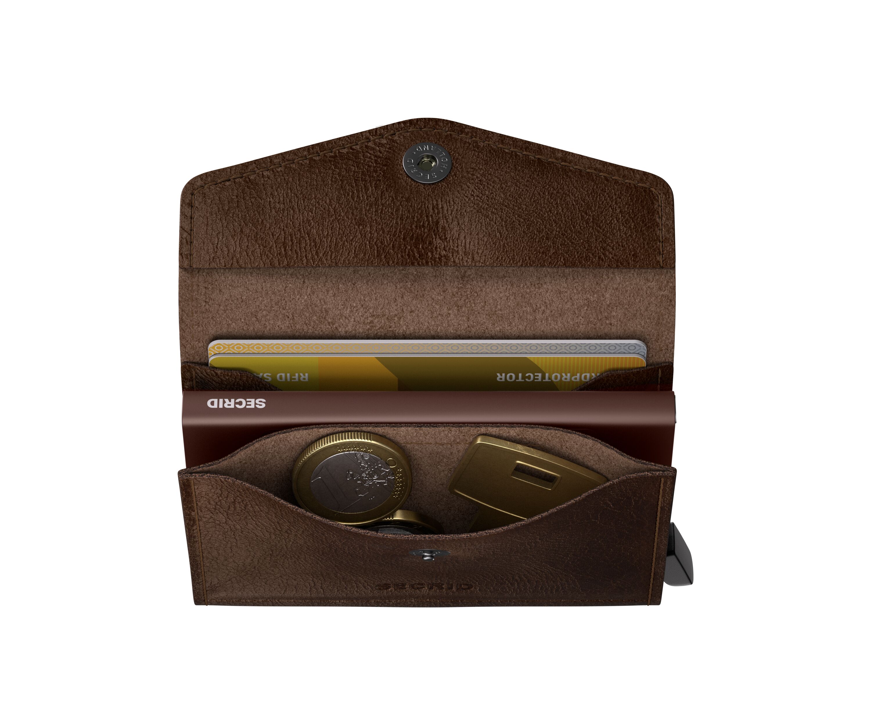 Secrid Envelope Vintage Chocolate – Schrägansicht