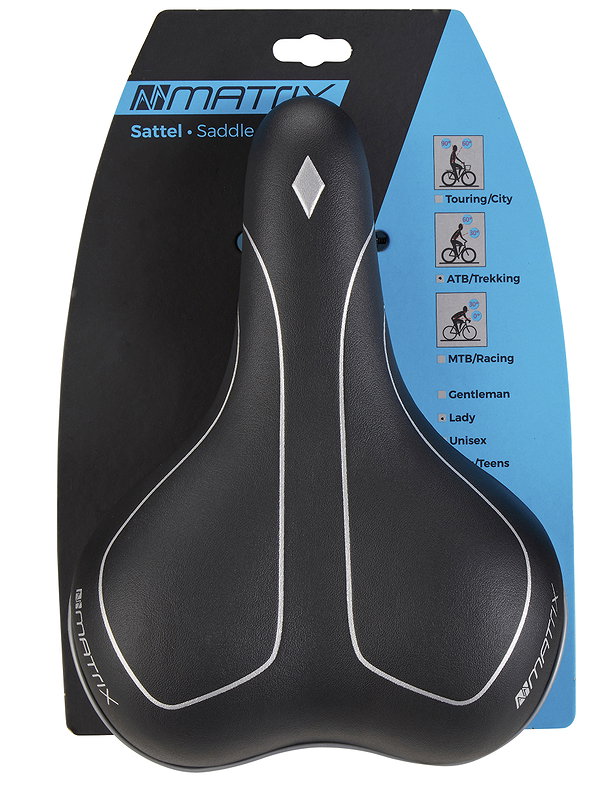 MATRIX Trekking Sattel S4 Moderate schwarz L261 x B188 mm Damen EVP