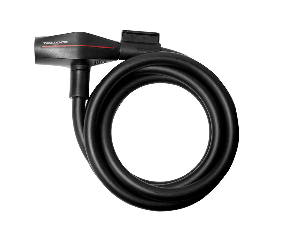 TRELOCK Spiralkabelschloss SK 210 10 mm schwarz 180 cm