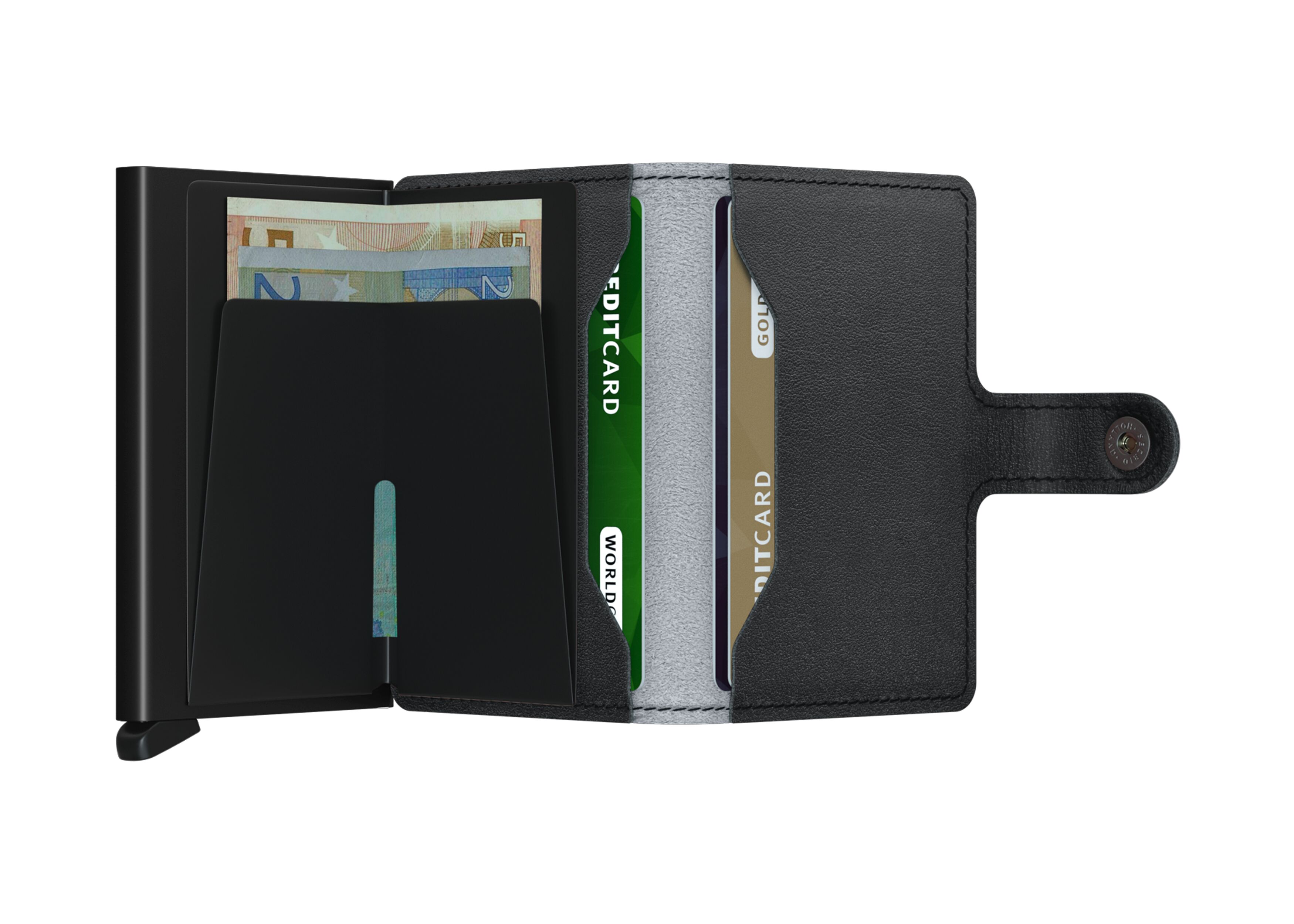 Secrid Miniwallet Art Night Watch – geöffnet