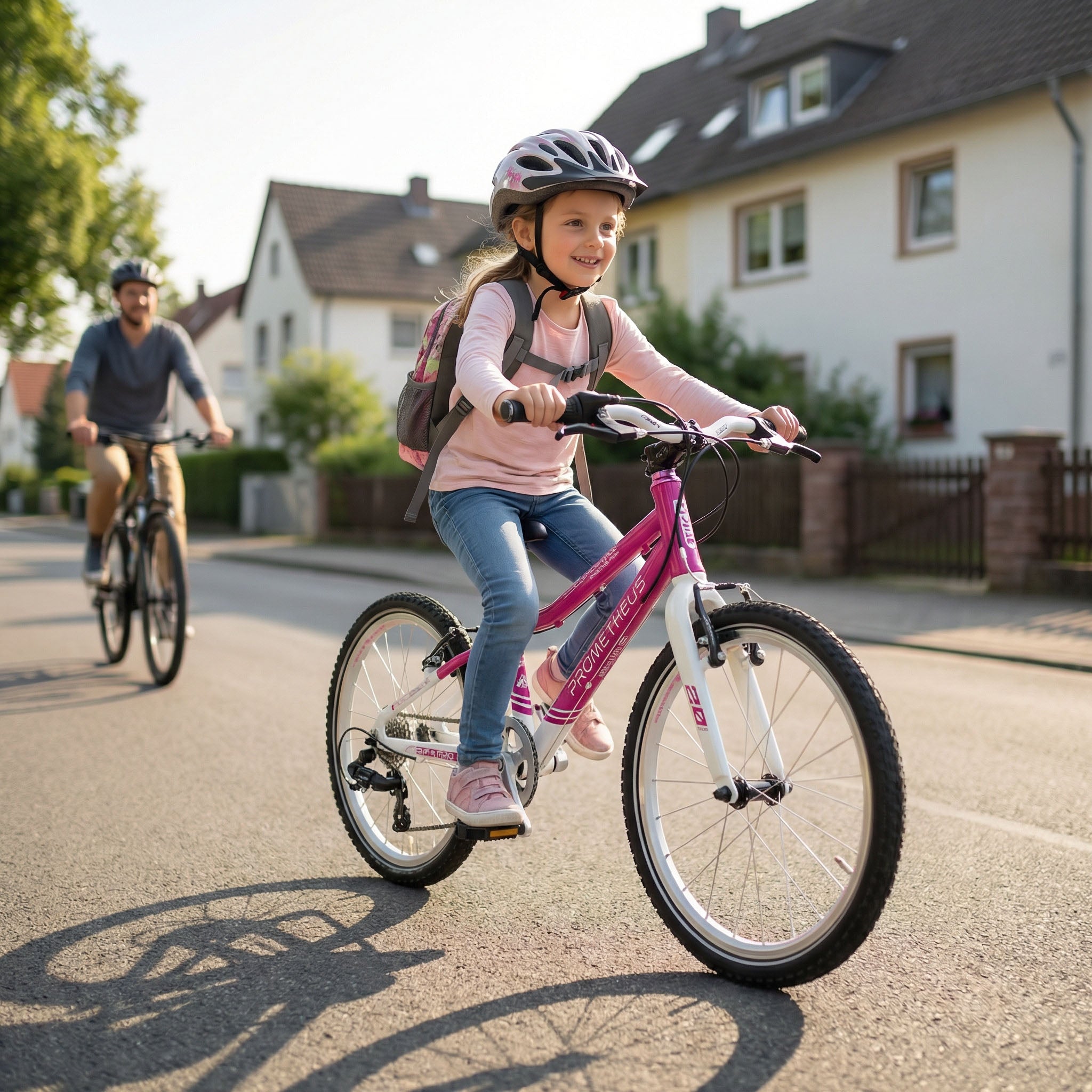 Prometheus PRO 20 Zoll Kinderfahrrad Rosa/Weiß (Shocking Pink) – Bild 2