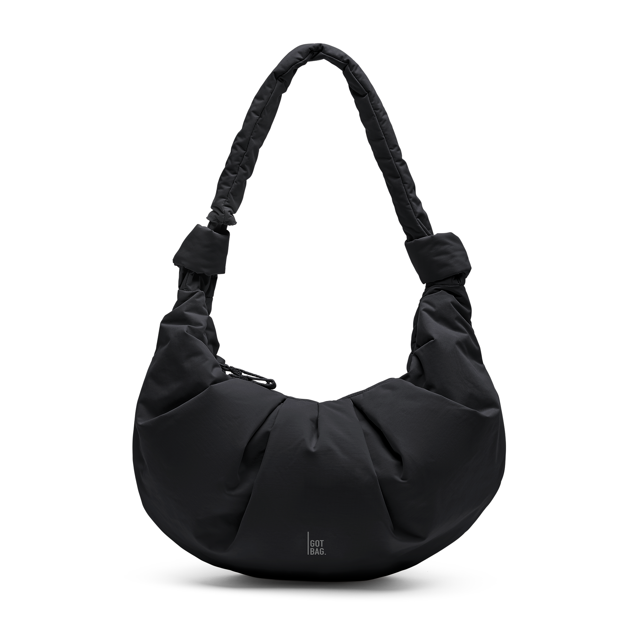 GOT BAG Pleat Moon Bag Large Black