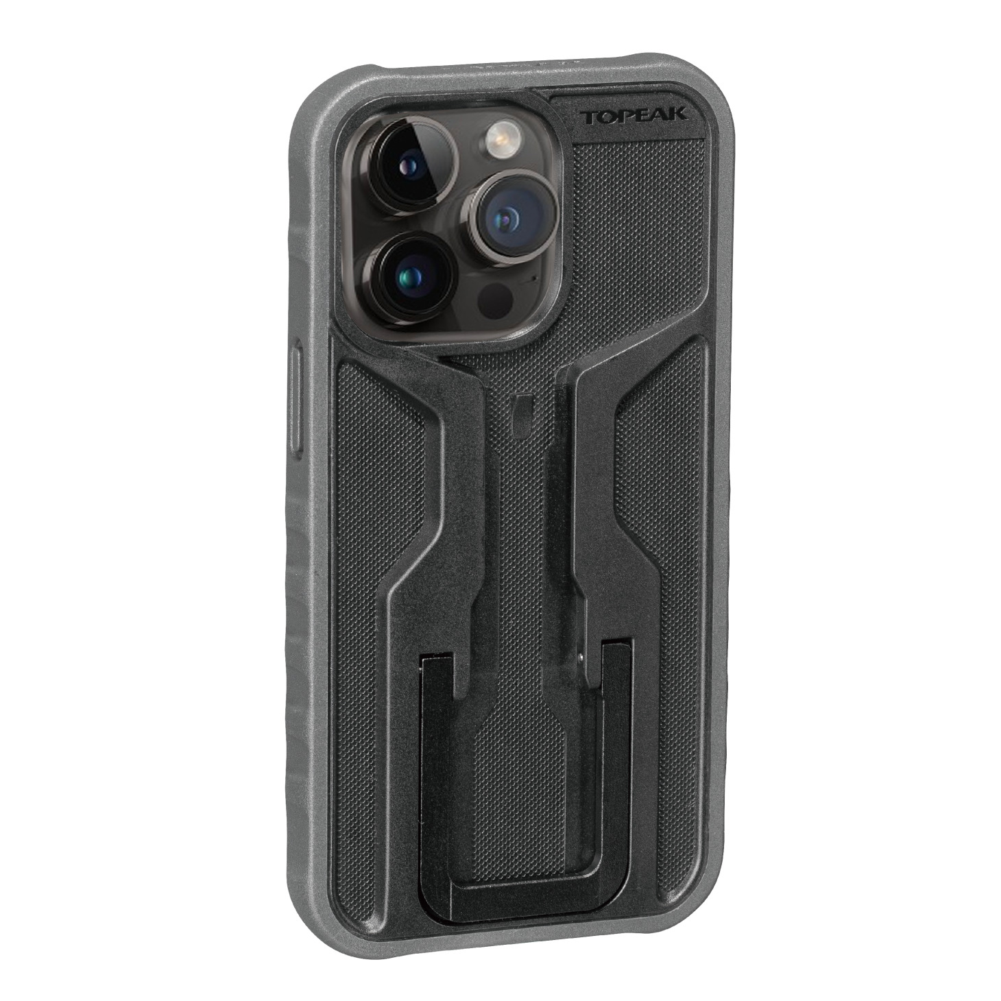 Topeak RideCase für iPhone 14 Pro, Black/Gray + Halter