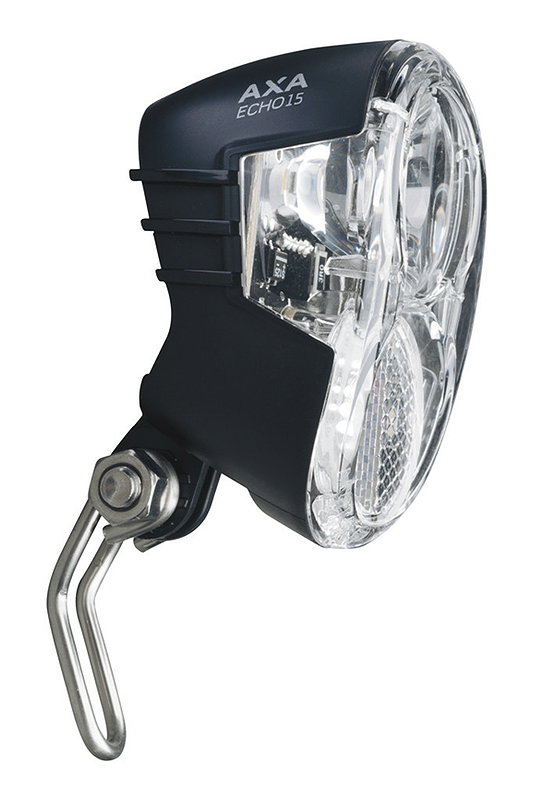 AXA Dynamo-LED-Scheinwerfer Echo 15 Steady Auto schwarz 15 Lux  SB-Karte