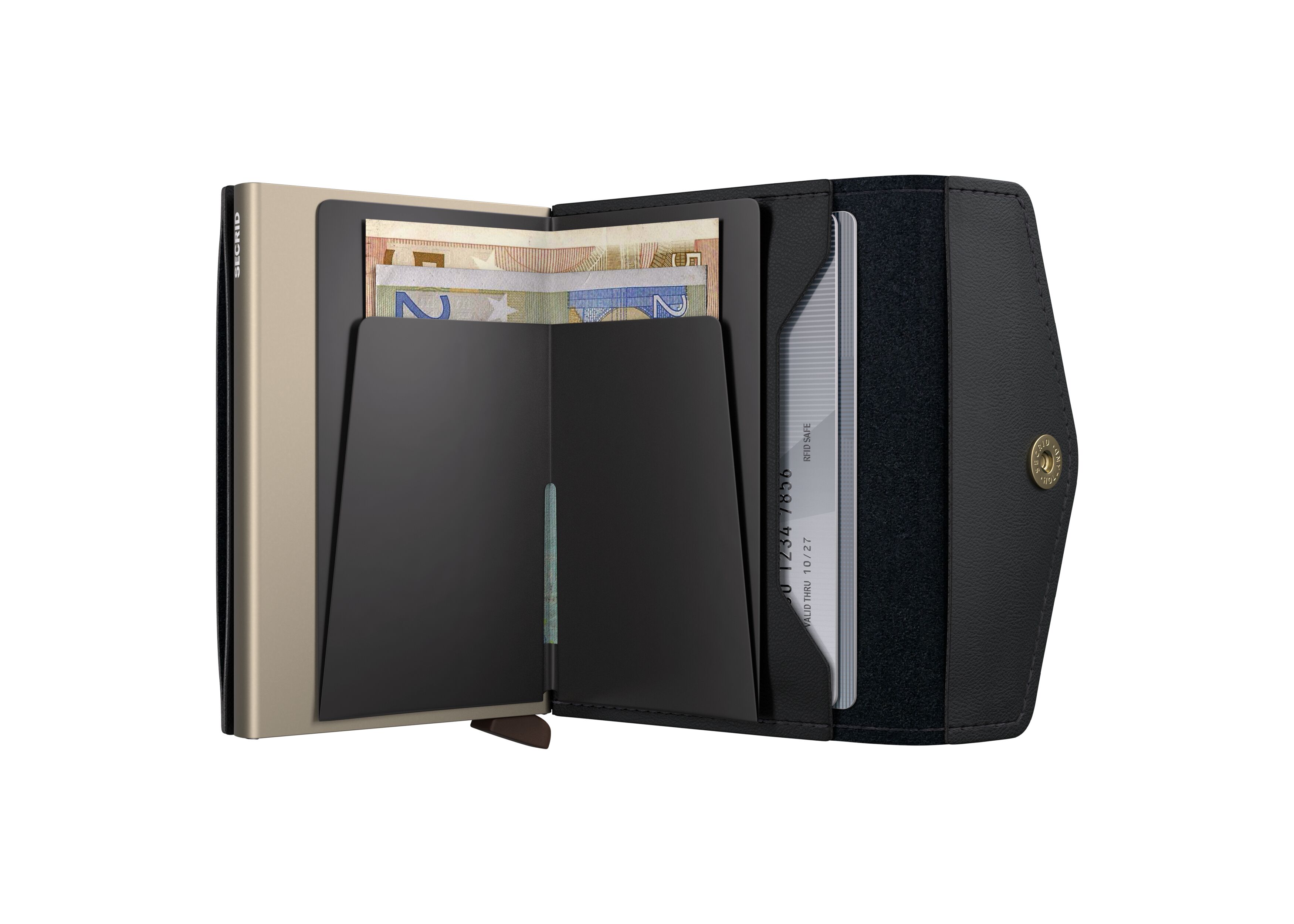 Secrid Envelope Original Black – geöffnet