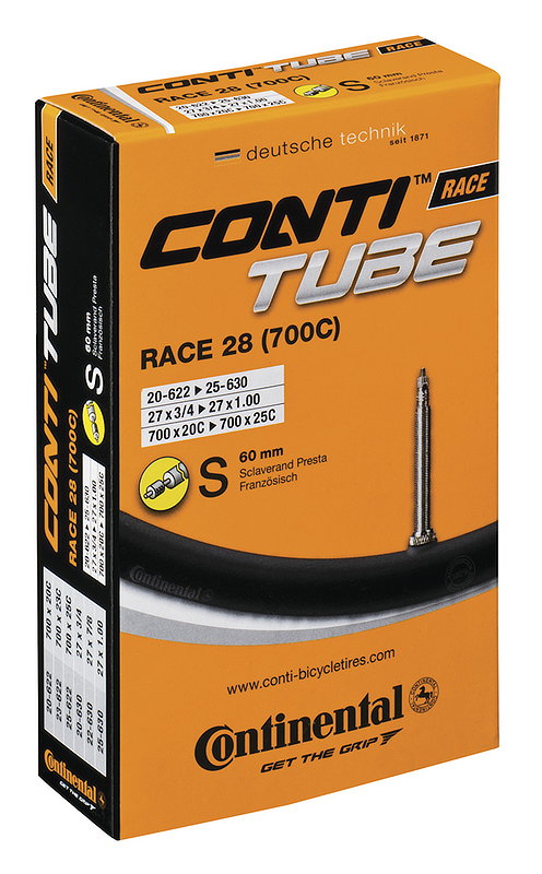 Continental Fahrradschlauch SV Ventil 28" Race Wide 60 mm 25/32-622/630