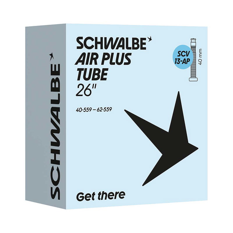 Schwalbe Fahrradschlauch Air Plus SCV Ventil 26" SCV 13AP 40 mm 40/62-559