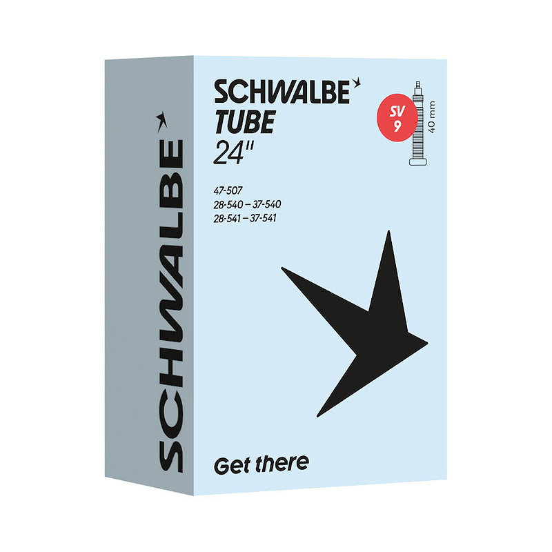 Schwalbe Fahrradschlauch SV Ventil Nr. 9 24" 40 mm 28/47-507/541