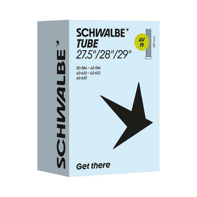 Schwalbe Fahrradschlauch AV Ventil Nr. 19 27,5"/28"/29" 40 mm 40/62-584/635