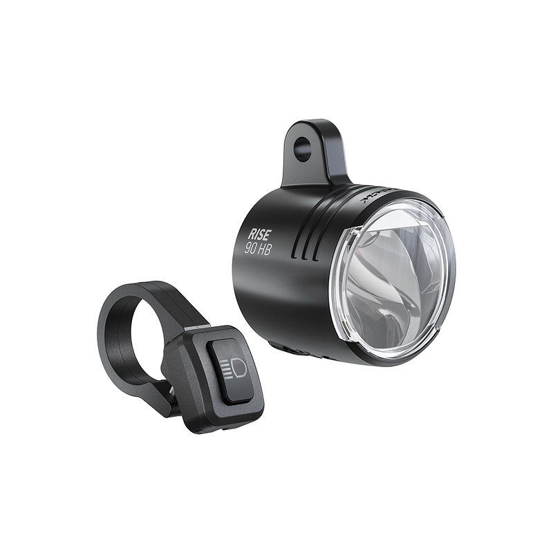 TRELOCK E-Bike LED Scheinwerfer Rise 90 schwarz 90 Lux