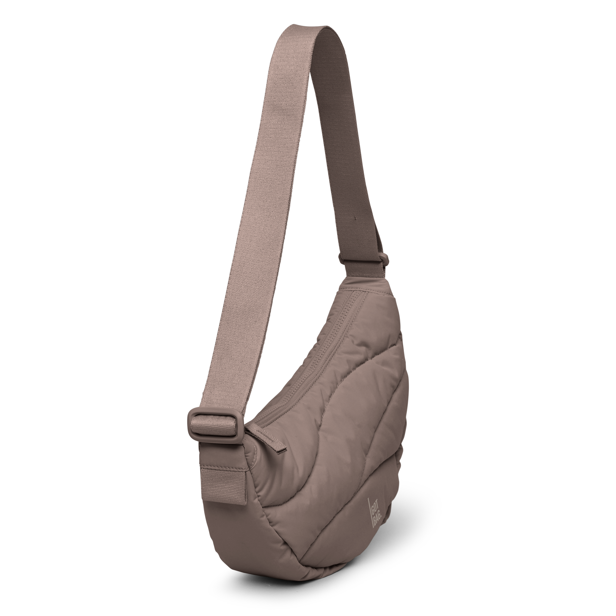 GOT BAG Wavy Puffer Moon Bag Oyster