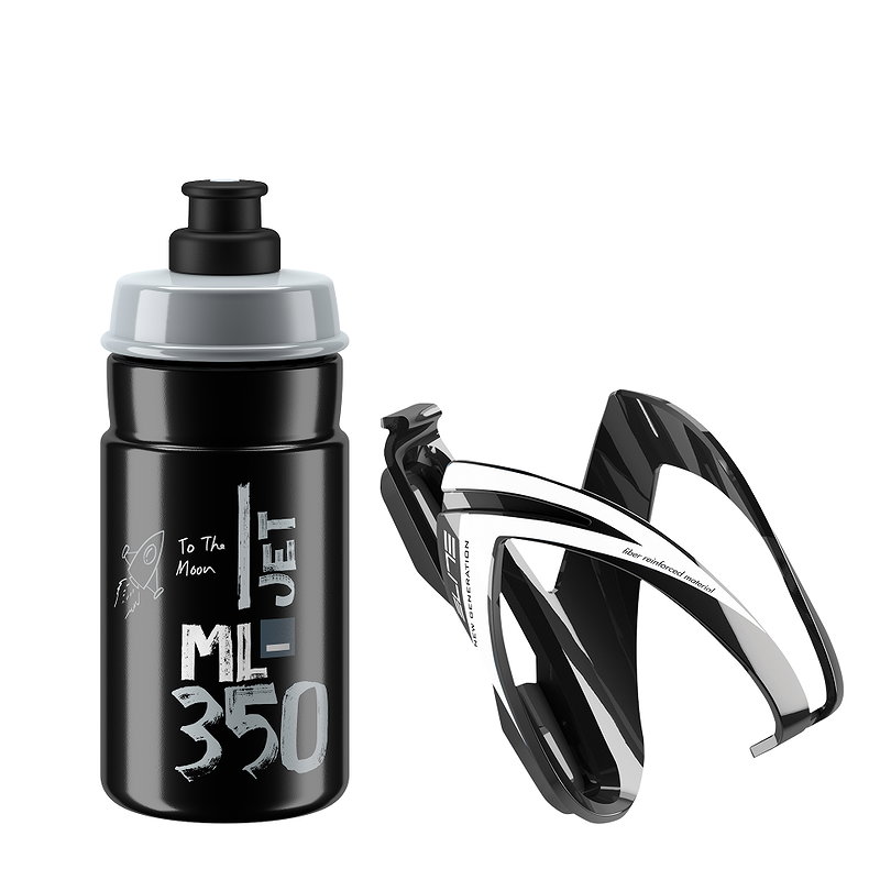 Elite Trinkflaschen Set KIT Ceo schwarz-grau 0,35 l