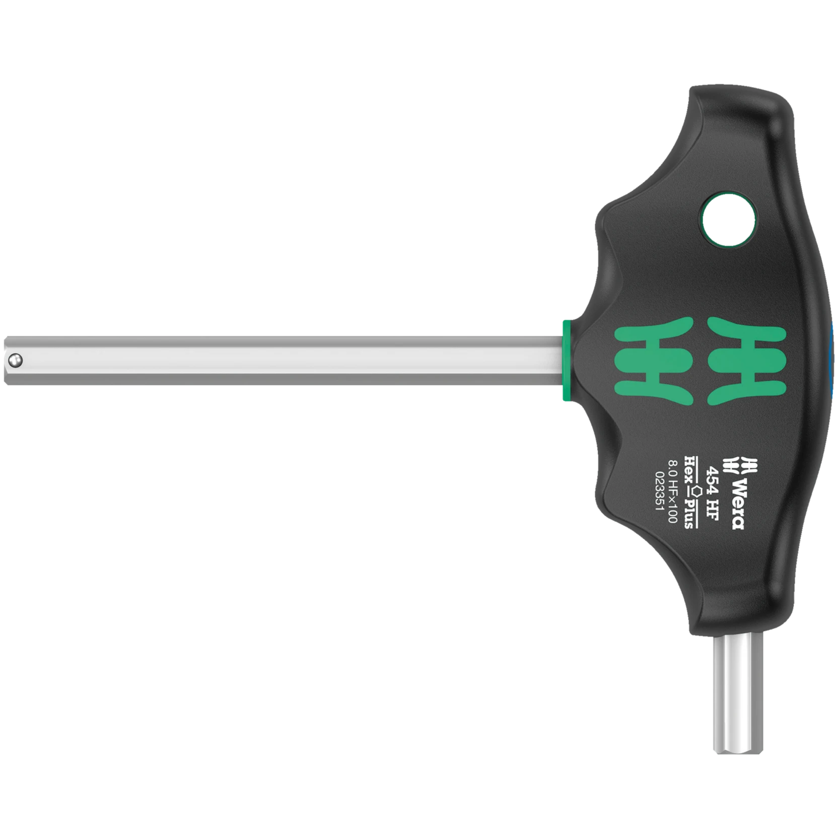 WERA Innensechskantschlüssel 454 HF Quergriff Hex-Plus mit Haltefunktion 4 x 100 mm