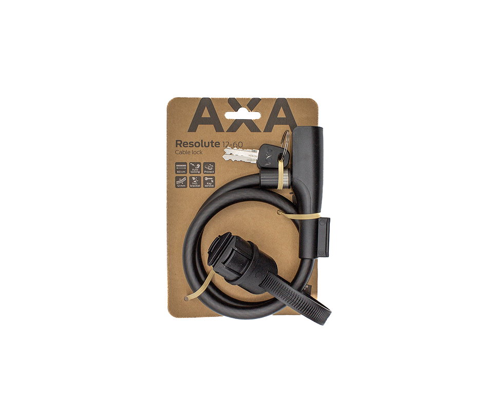 AXA Kabelschloss Resolute 12 mm mattschwarz 60 cm