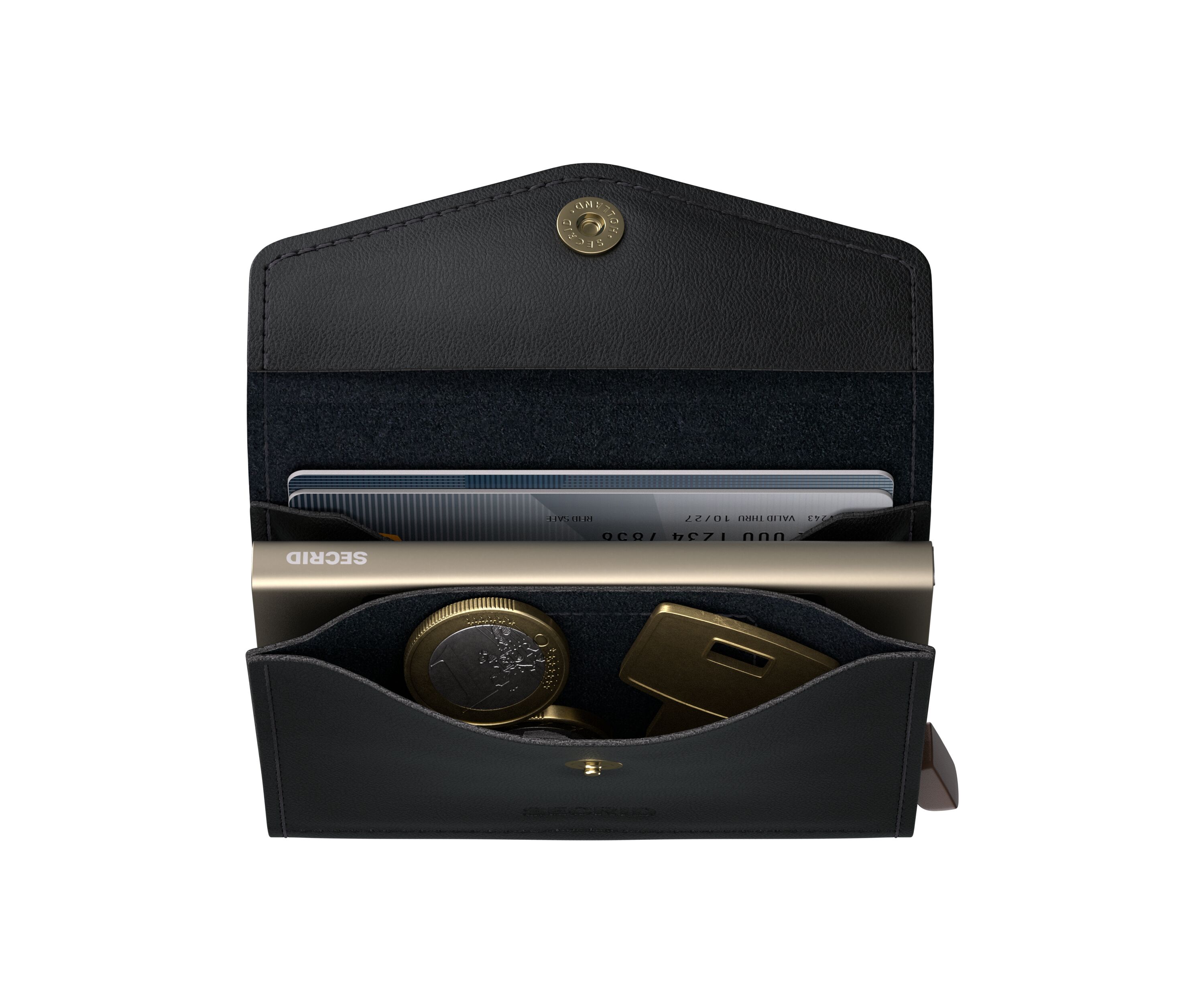 Secrid Envelope Original Black – Schrägansicht
