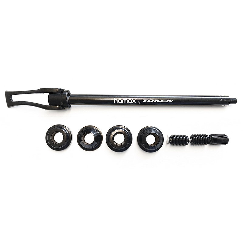 HAMAX Zubehör Steckachse für Outback Kinderanhänger 12 x 1.0/1.5/1.75, 169, 175, 188 mm schwarz