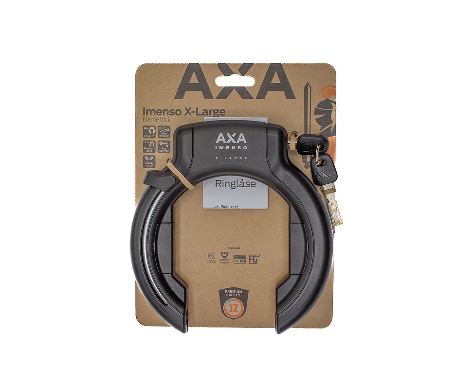 AXA Rahmenschloss Imenso X-Large AZ 92 mm schwarz