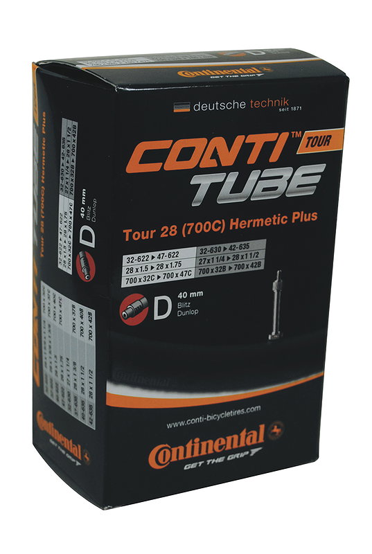 Continental Fahrradschlauch Hermetic Plus 28" 28" AV 40 mm 32/47-622/42-635