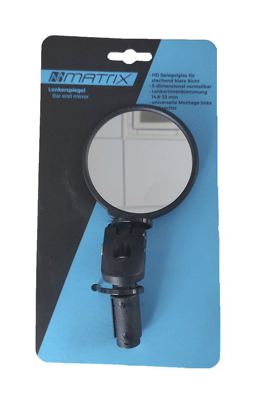 MATRIX Lenkerspiegel LS 300 HD Glas Lenkerinnenklemmung 14,8-23 mm, links/rechts