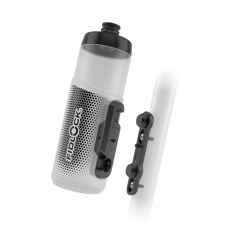 FIDLOCK Trinkflaschen Set TWIST inkl. bike base transparent weiss 0,60 L
