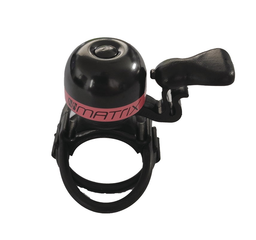 MATRIX Mini-Glocke Messing 19,2-31,8 mm schwarz/rot