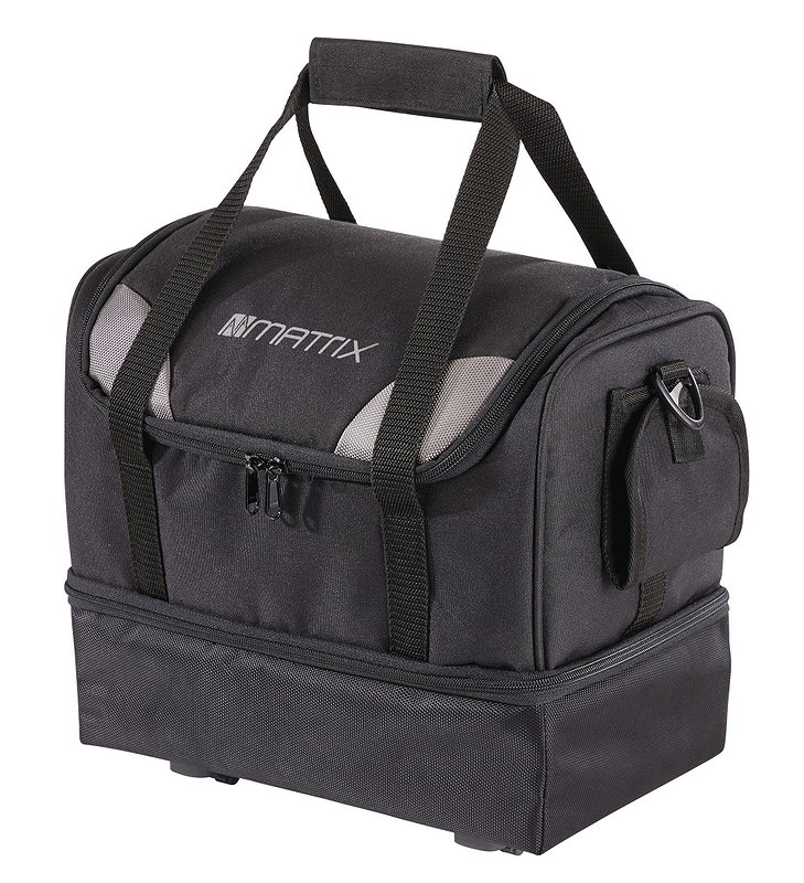 MATRIX Gepäckträgertasche Snapit schwarz/silber