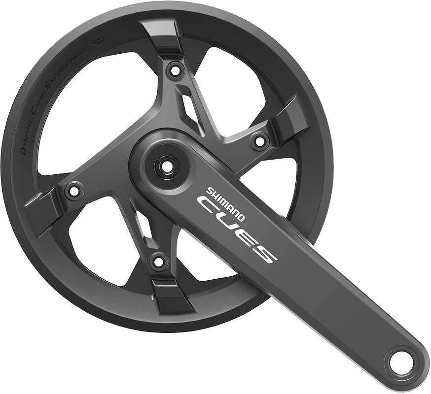 Shimano Kettenradgarnitur Cues FCU60001 2-PIECE 42 Zähne schwarz 170 mm EFCU60001CXB2C