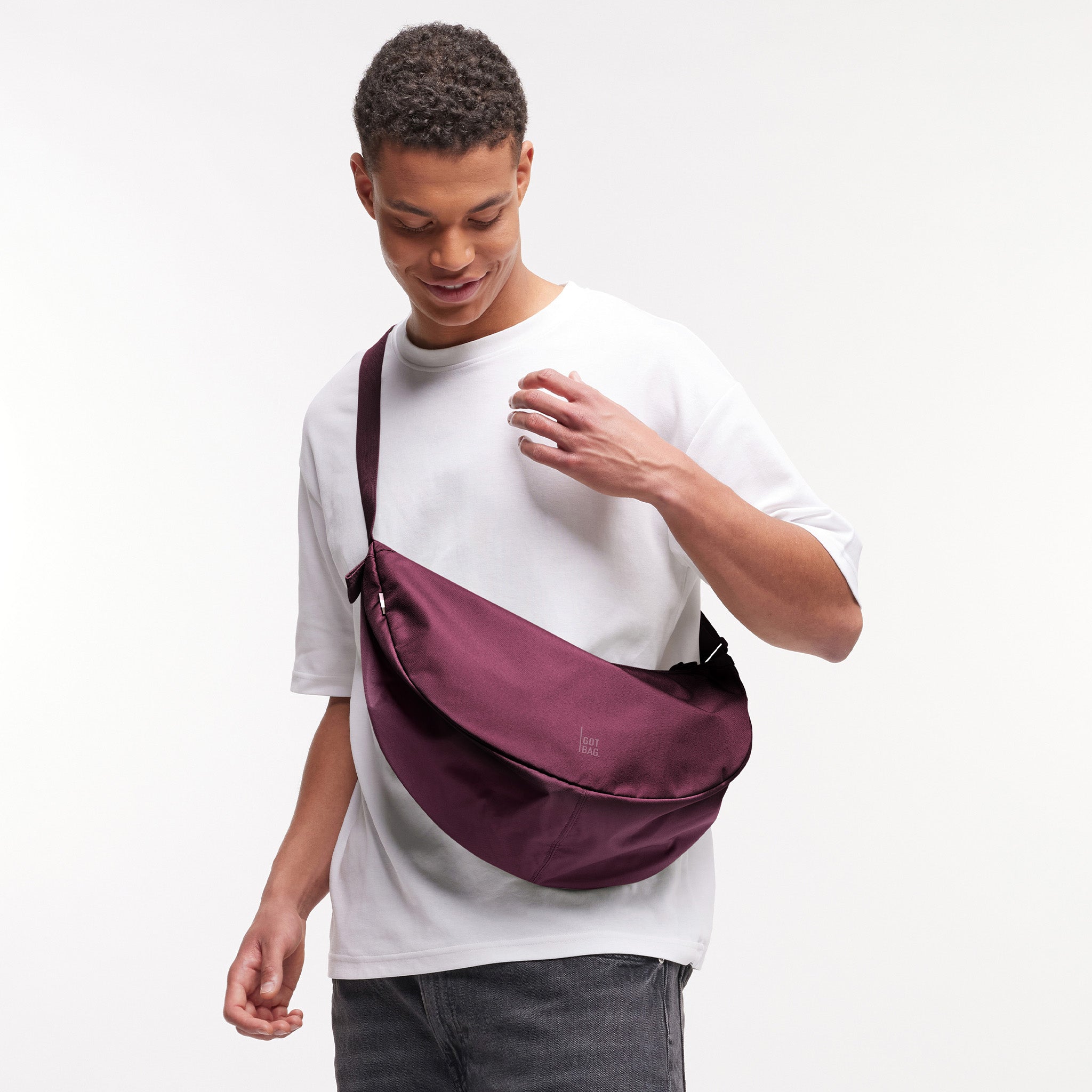 GOT BAG Moon Bag Large Monochrome Kraken