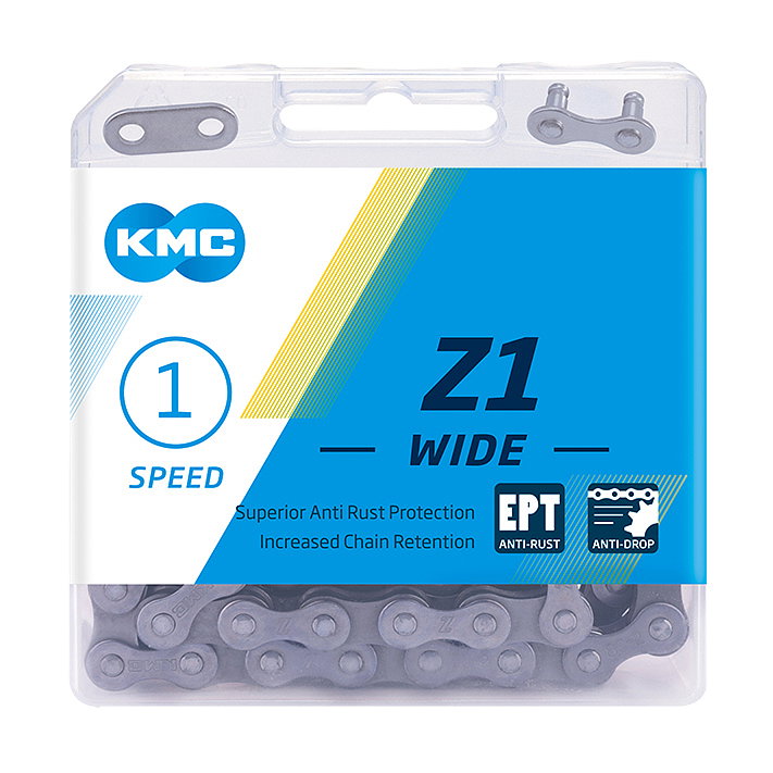 KMC Fahrrad Kette Z1 Wide EPT Nabenschaltung 128 Glieder 1/2x1/8