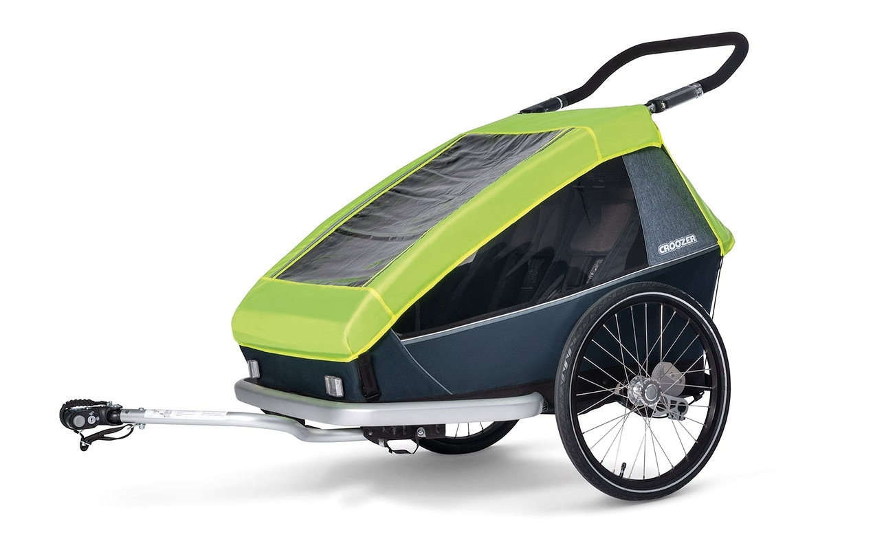 CROOZER Regenverdeck passend fuer Zweisitzer Lightning yellow fuer Kid /