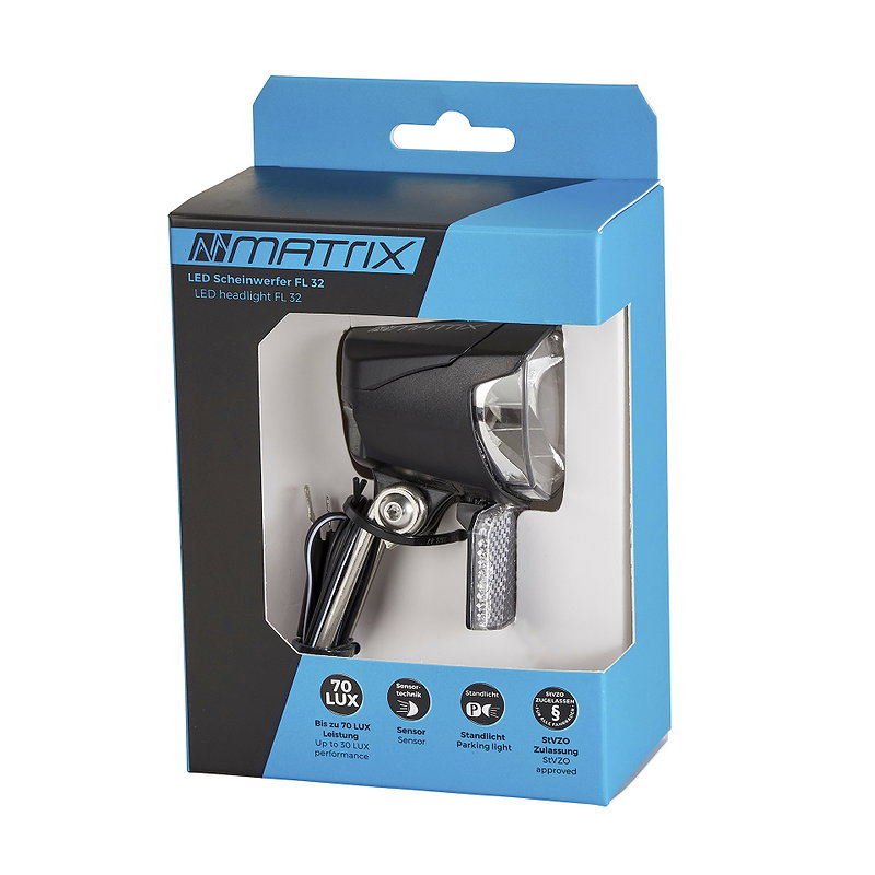MATRIX LED Scheinwerfer 70 LUX FL32 Standlicht+Sensor  70 Lux  SB-Verpackung