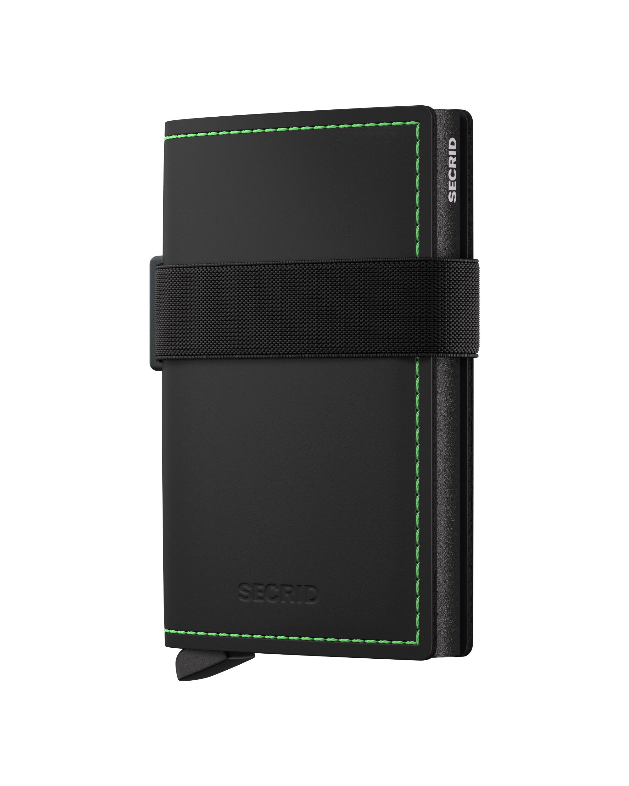 Secrid Bandwallet Matte Black & Green – Vorderansicht