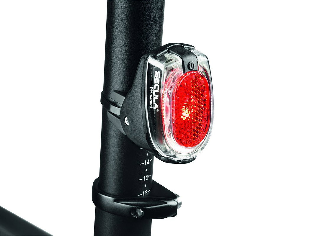 B&M LED Batterierücklicht Secula permanent Sattel / Seitenstrebenmontage