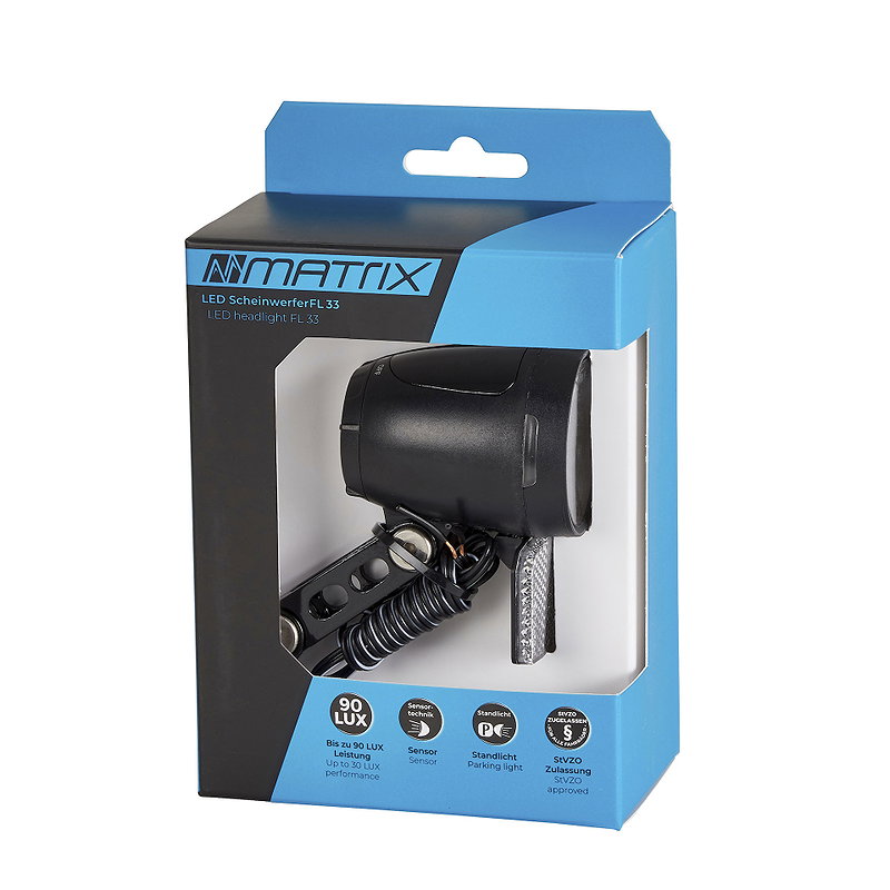 MATRIX LED Scheinwerfer 90 LUX FL33 Standlicht+Sensor   SB-Verpackung