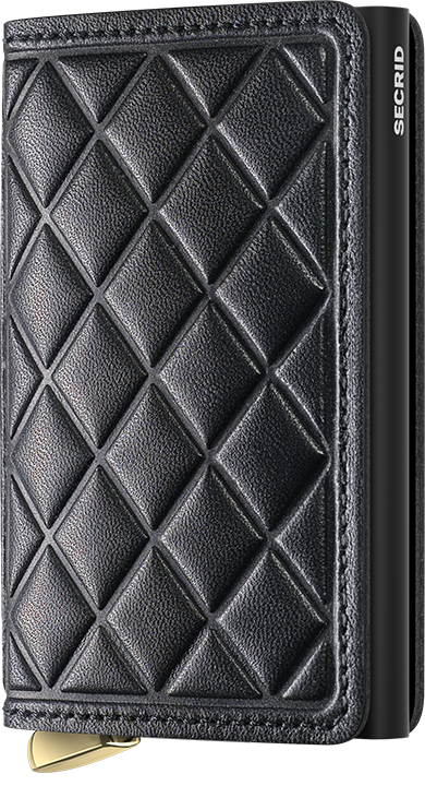 Secrid Slimwallet Emboss Diamond Black+ – Vorderansicht