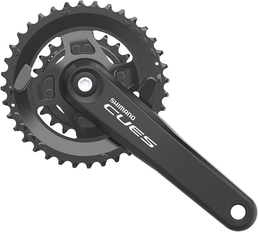 Shimano Kettenradgarnitur Cues FCU40102 2-PIECE 36x22 Zähne schwarz 175 mm EFCU40102BEX62