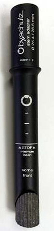by.schulz Adapter A-Head Quill 1 1/8" schwarz-matt Adapter Quill