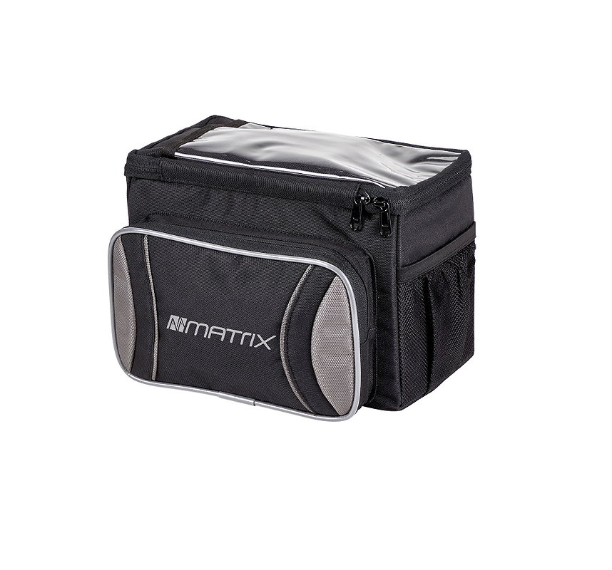 MATRIX Lenkertasche schwarz/silber