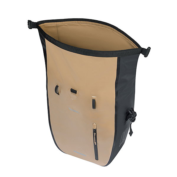 Basil Einzeltasche Rivo L sand/schwarz