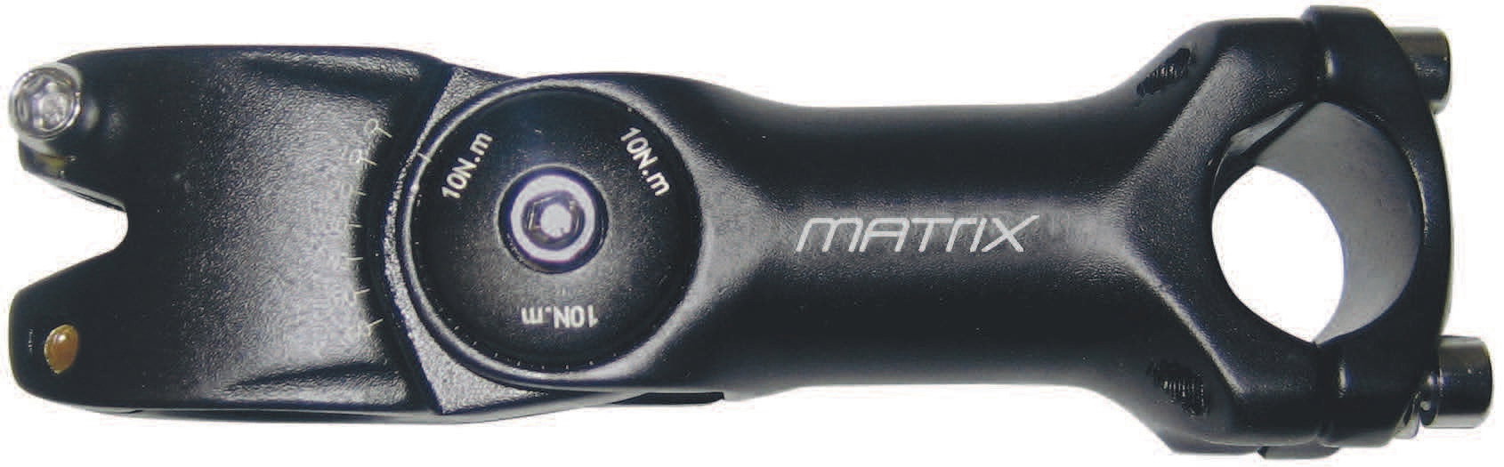 MATRIX Ahead-Vorbau ST10 Alu 130 mm schwarz-matt 25,4 mm 1 1/8" 0- +60°