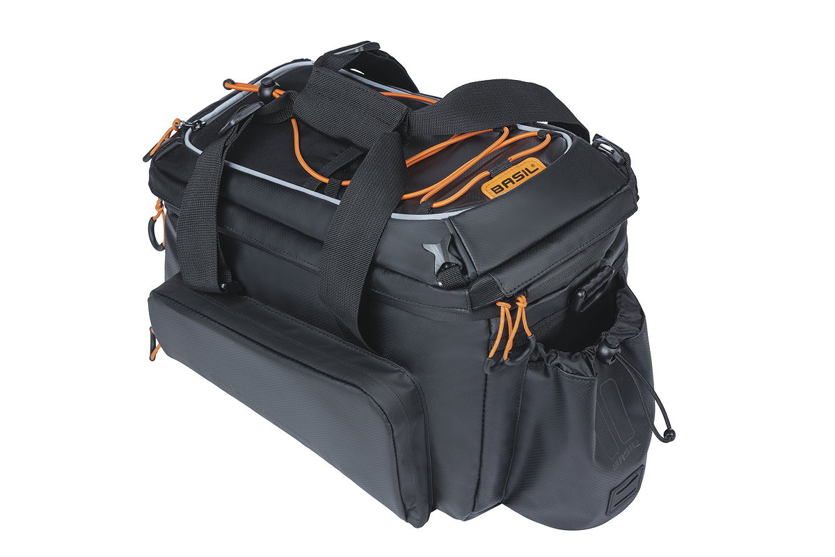 Basil Gepäckträgertasche Miles Trunkbag XL Pro MIK schwarz orange