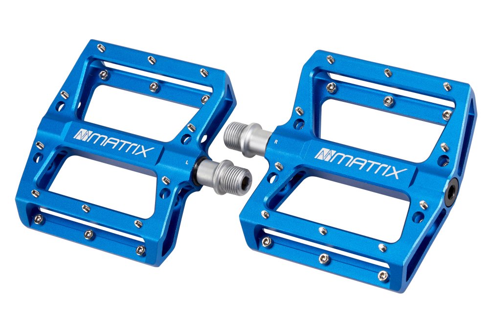 Matrix Plattform Aluminium Pedalen PE81 | Blau
