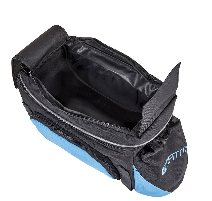 MATRIX Gepäckträgertasche schwarz/blau