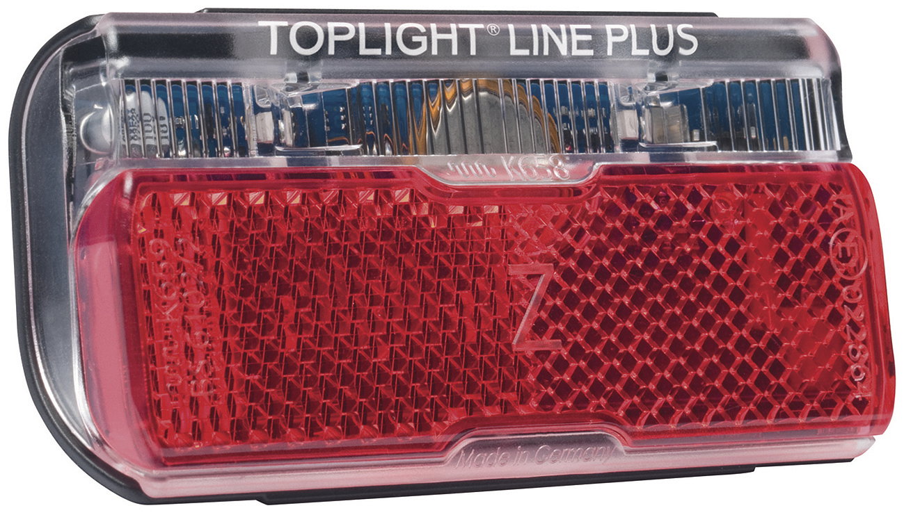 B&M LED E-Bike Rücklicht Toplight Line 50mm Bolzenabstand 323/5ALE0211 Montage-Verpackung