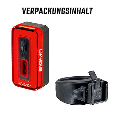 SIGMA LED Akkurücklicht HIRO 70 schwarz