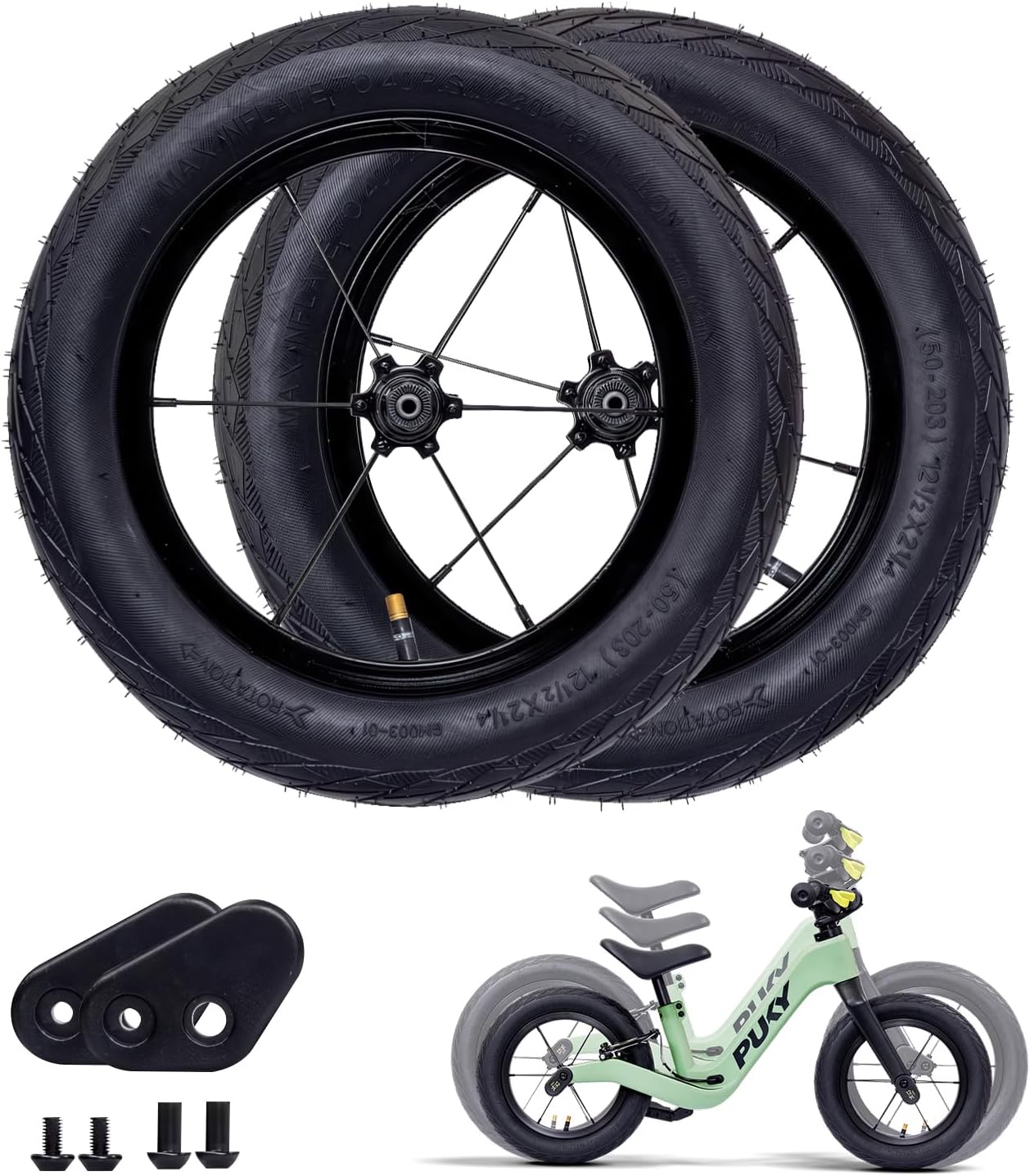 PUKY NEXT 12-14 Bundel Green/Black Laufrad 4149 2028