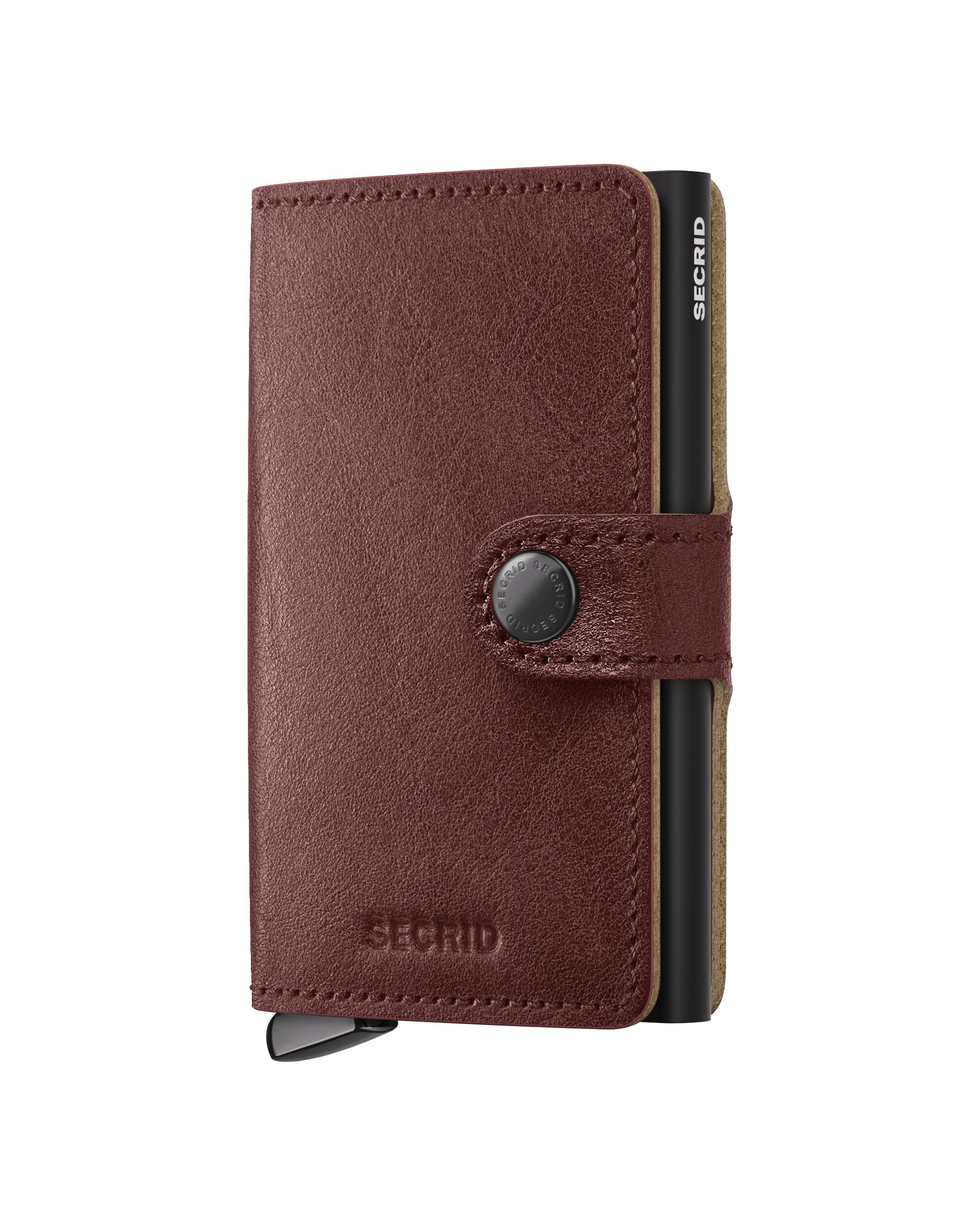 Secrid Miniwallet Basco Brown+ – Vorderansicht